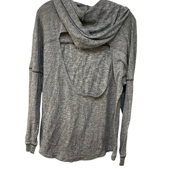 Victoria’s Secret PINK Hoodie Backless Gray Soft Cozy Size Large - Picture 1 of 7